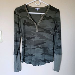 Splendid long sleeve army tee